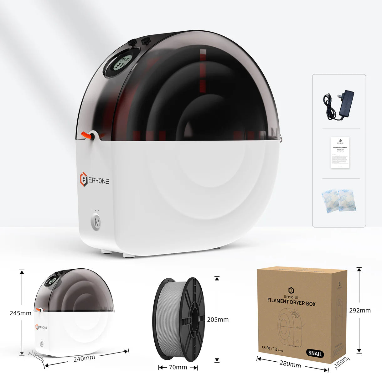 ERYONE Snail Filament Dryer Box M2 - 962 3D