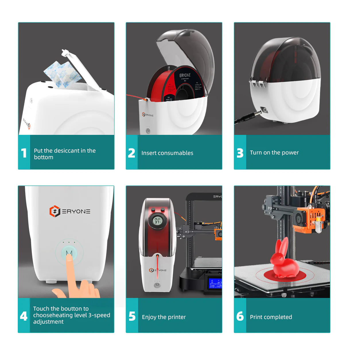 ERYONE Snail Filament Dryer Box M2